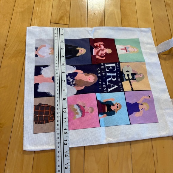 TAYLOR SWIFT Eras Tour Canvas Tote Bag Birthday “May your next ERA be best yet” - Picture 5 of 6